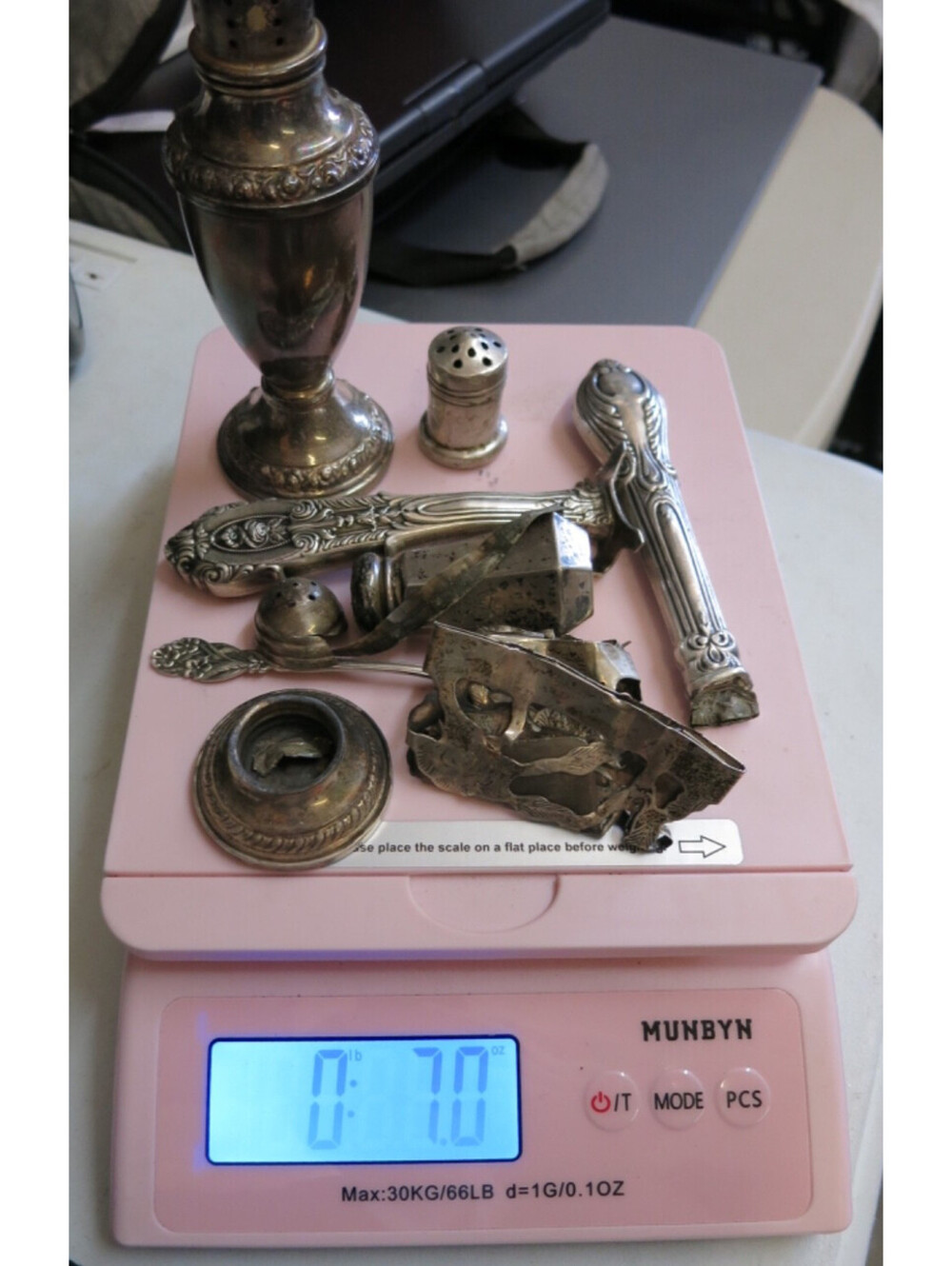 Mixed lot of scrap Sterling 7 oz